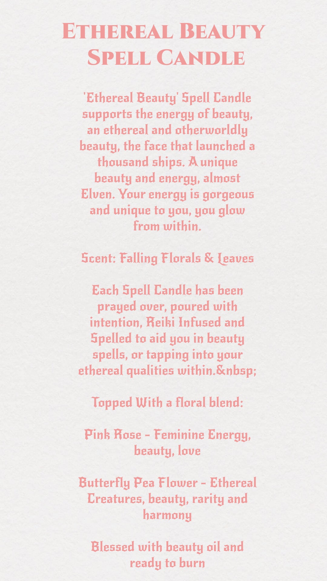 'Ethereal Beauty' Spell Candle - Antique Tea Cup Set