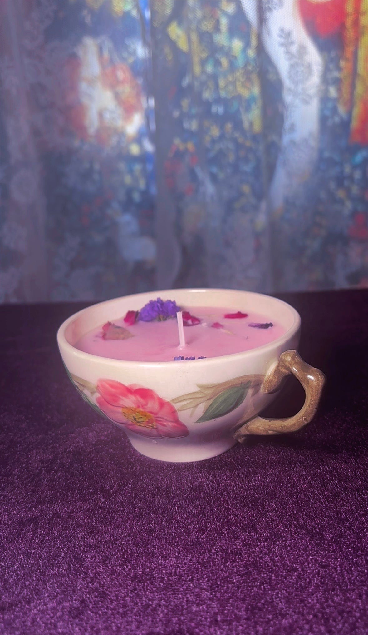 'Natural Beauty' Spell Candle - Antique Tea Cup
