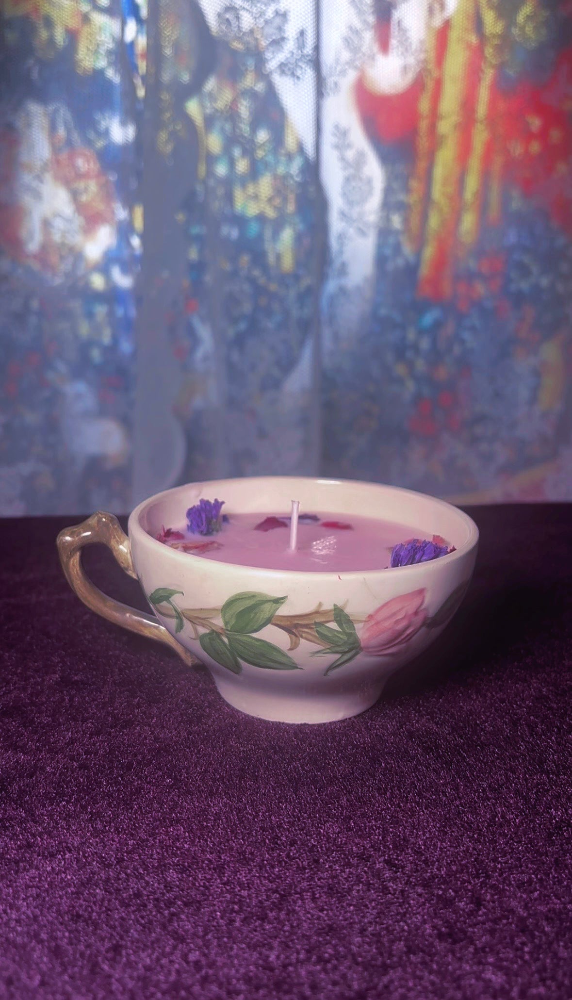 'Natural Beauty' Spell Candle - Antique Tea Cup
