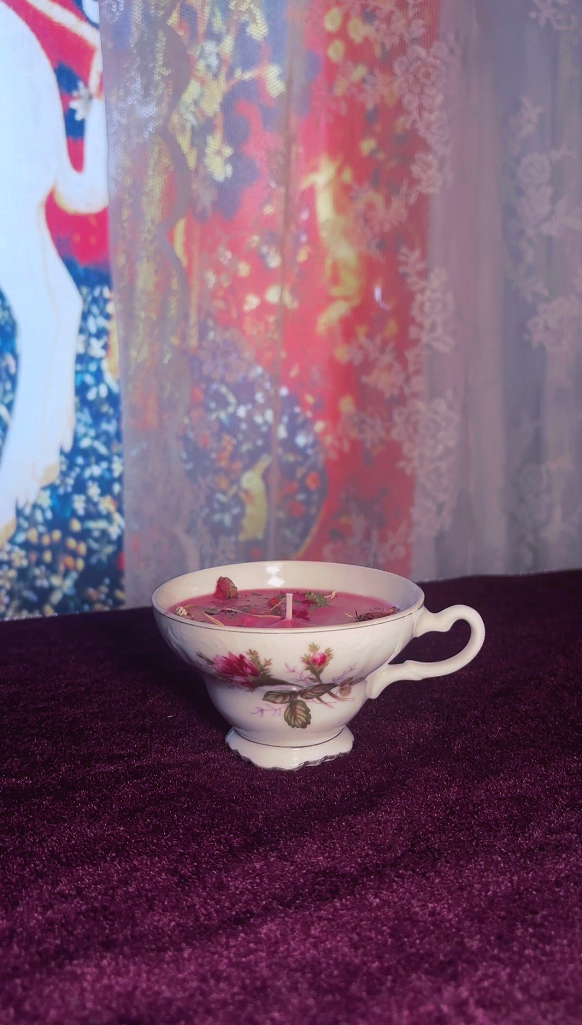 'Enchanted Beauty' Spell Candle - Antique Tea Cup