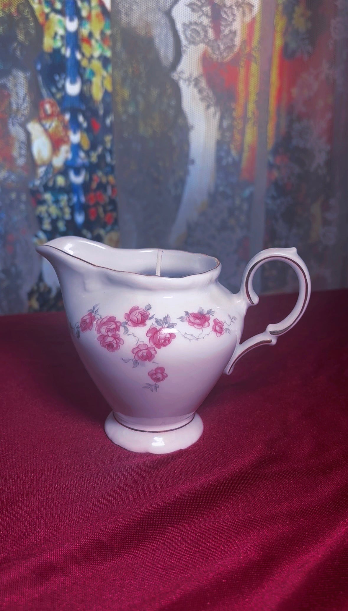 'Dark Feminine' Protection Spell Candle - Antique Milk Jug