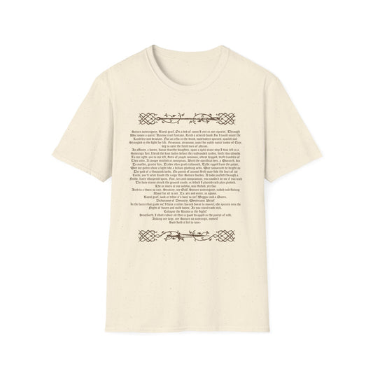 'Saturn Sovereignty Poem' Unisex T-Shirt
