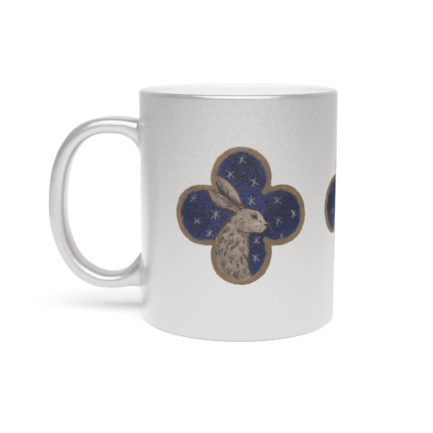 'Hare Hopper' Silver Mug