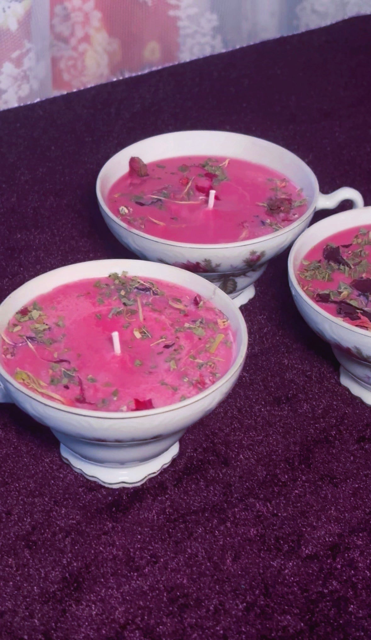 'Enchanted Beauty' Spell Candle - Antique Tea Cup