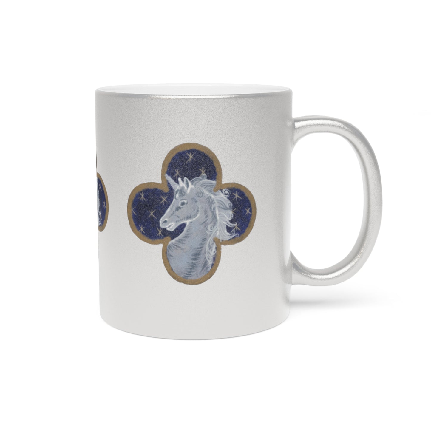 'Silver Horned Horse' Silver Mug