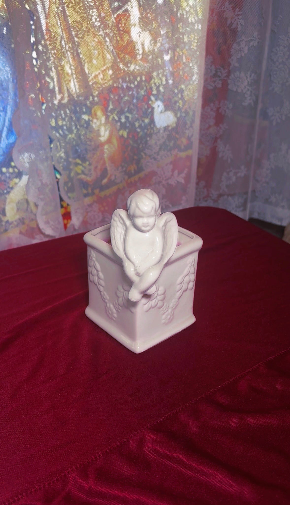 'Unicorn Essence' Beauty Spell Candle - Angel Ceramic Vase