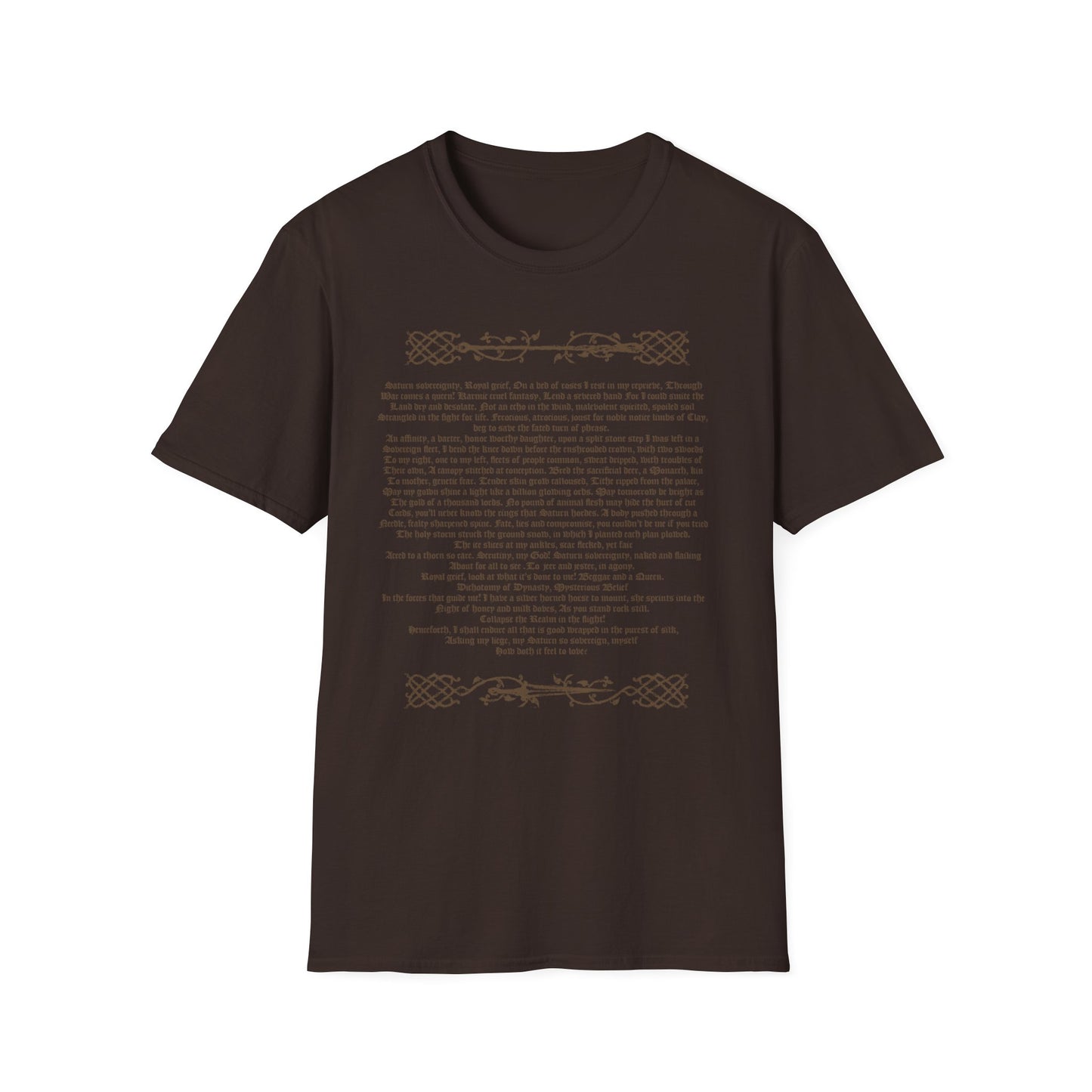 'Saturn Sovereignty Poem' Unisex T-Shirt