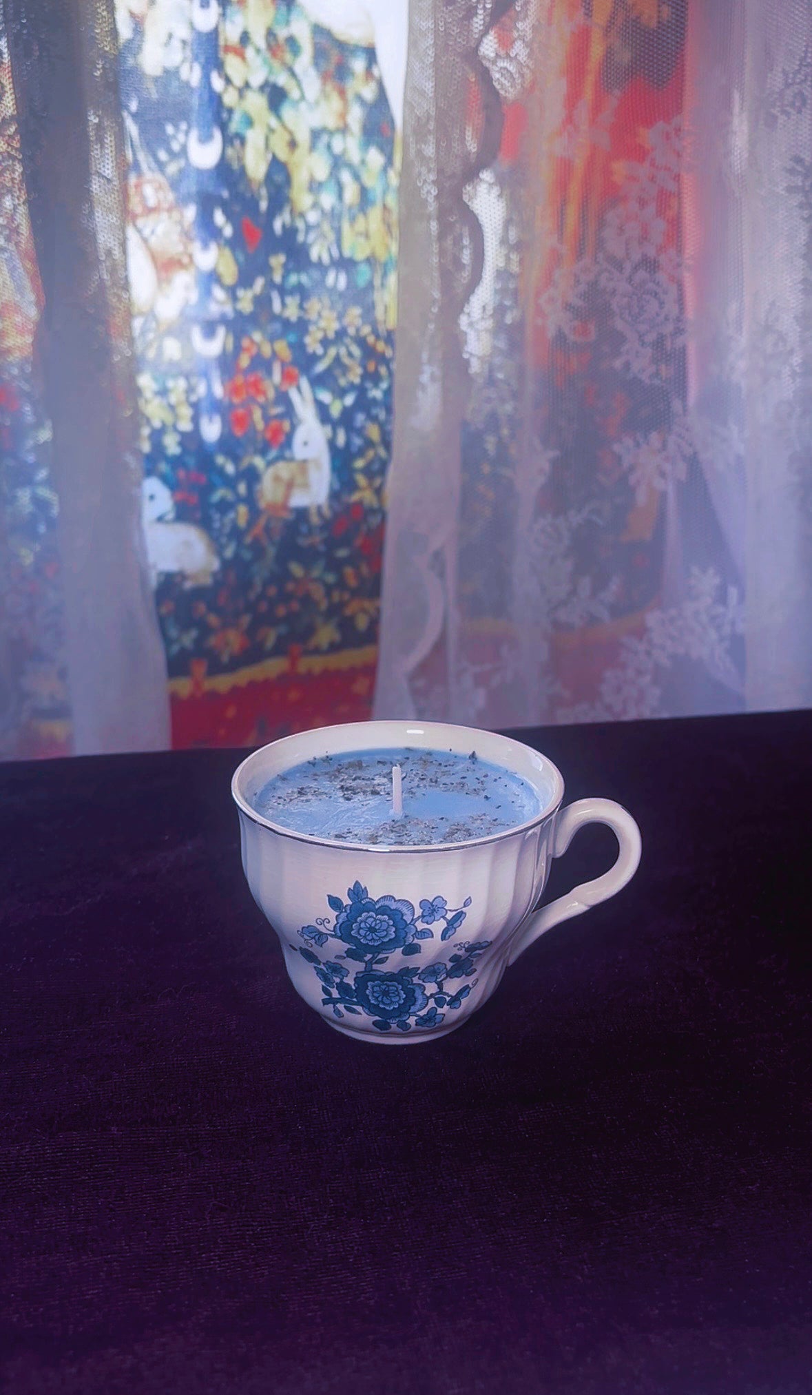 'Evil Eye Removal' Spell Candle - Antique Tea Cup