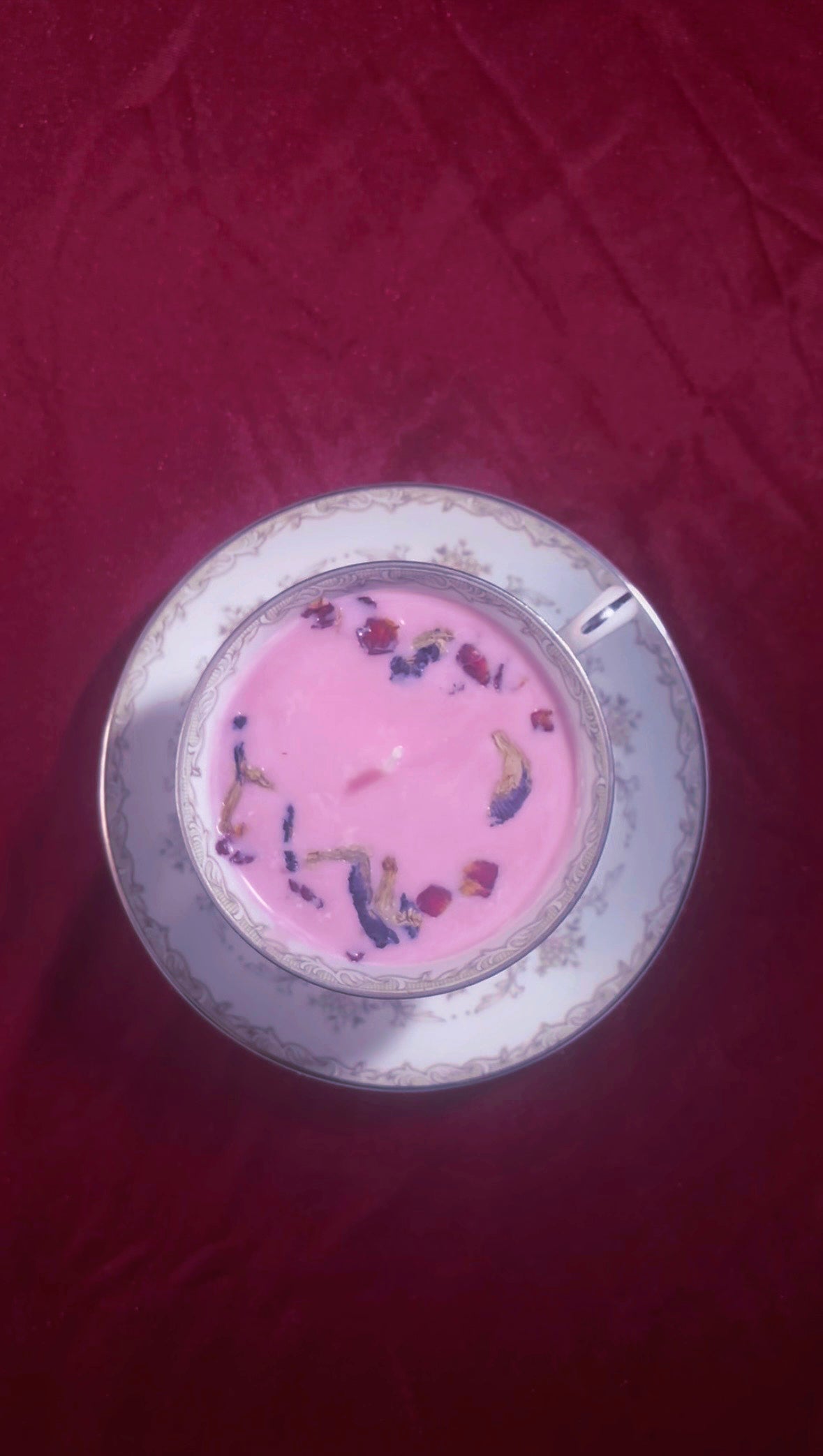'Ethereal Beauty' Spell Candle - Antique Tea Cup Set