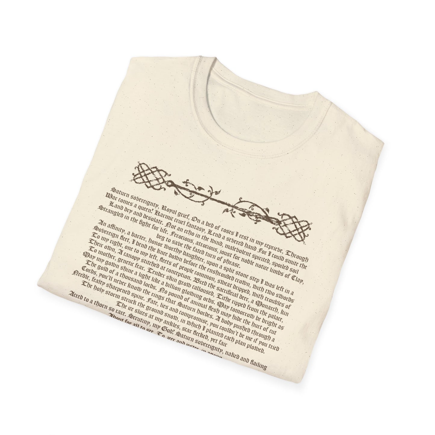 'Saturn Sovereignty Poem' Unisex T-Shirt