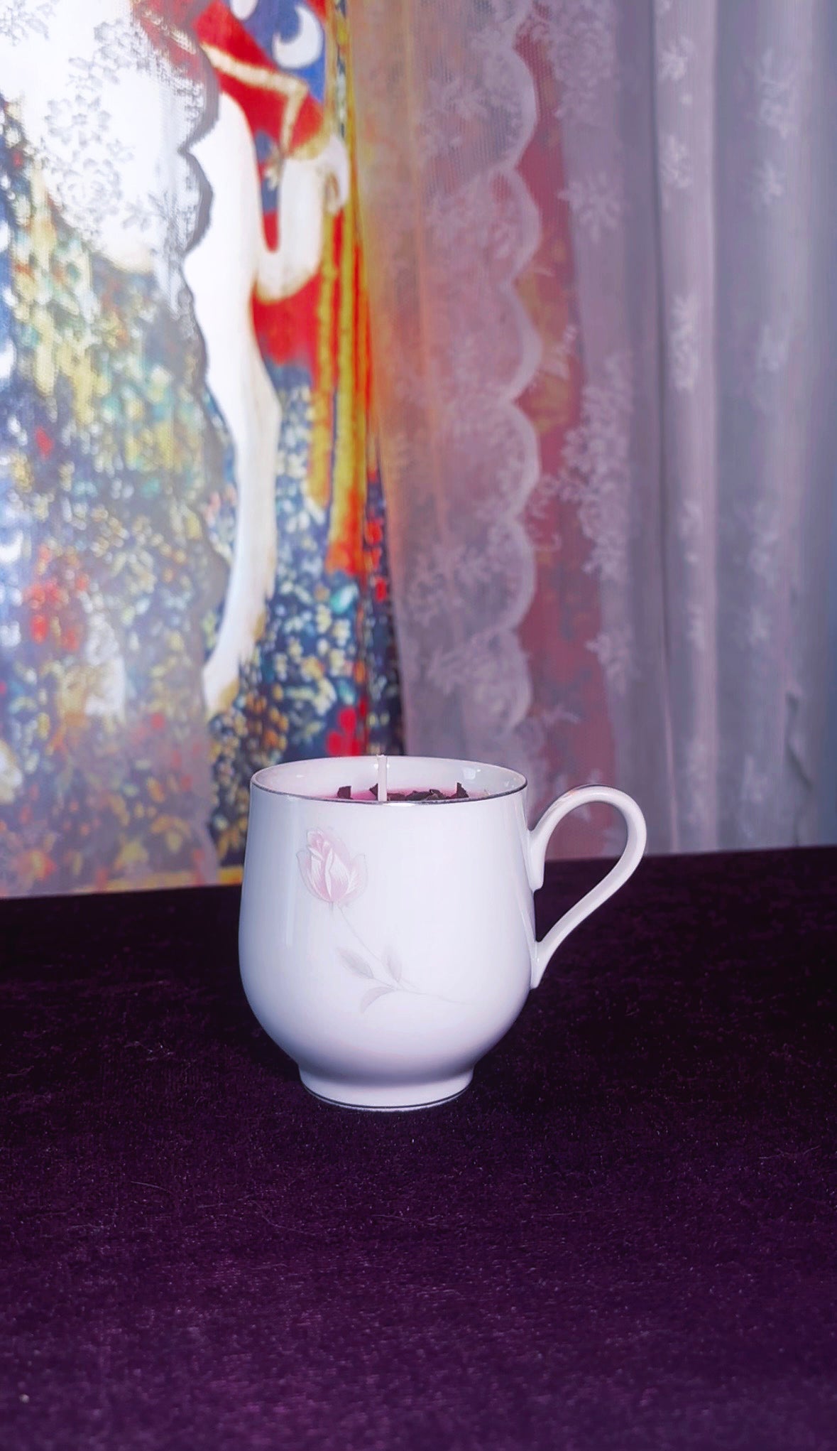 'Romantic Beauty' Spell Candle - Antique Tea Cup