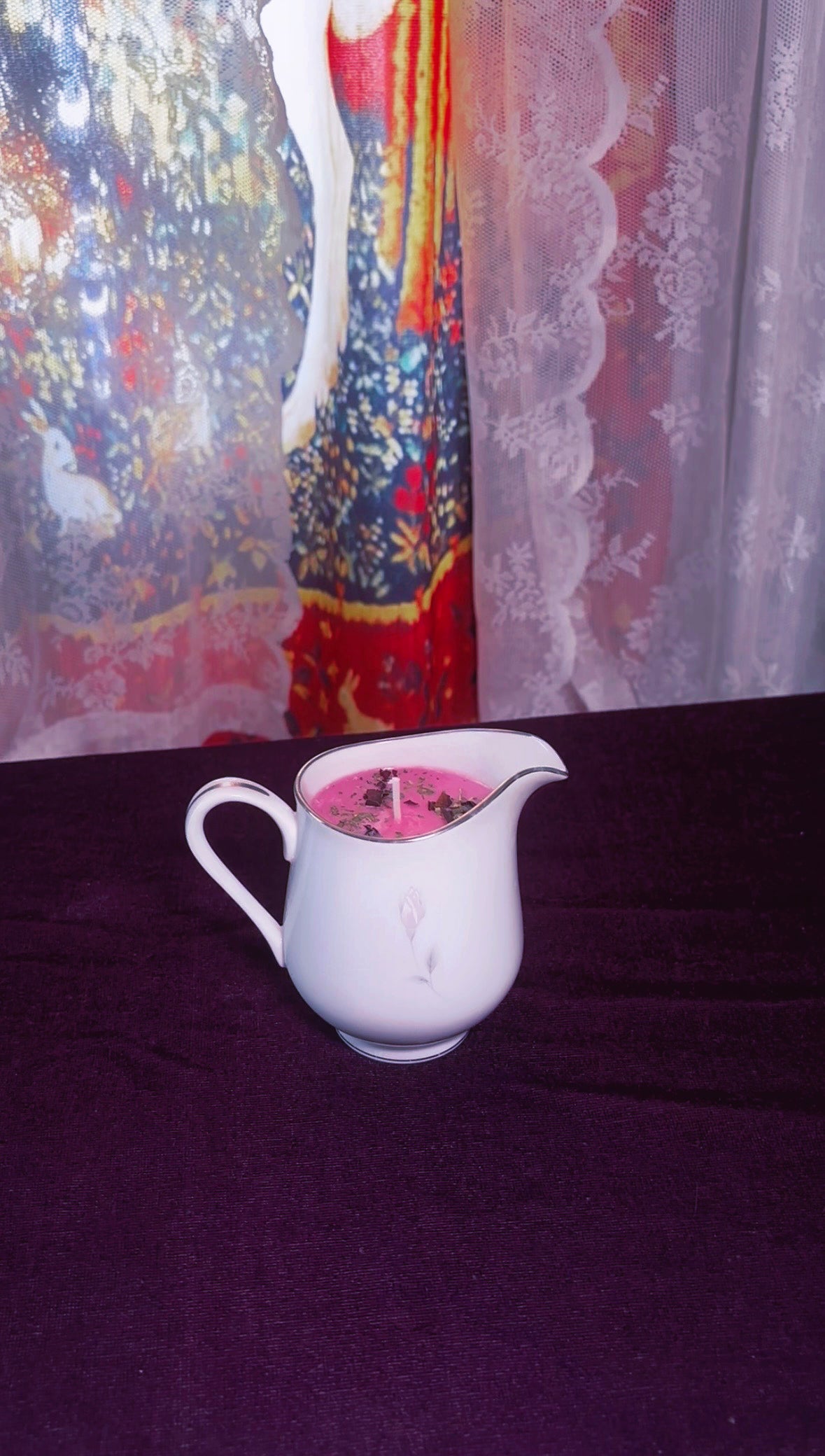'Romantic Beauty' Spell Candle - Antique Milk Jug