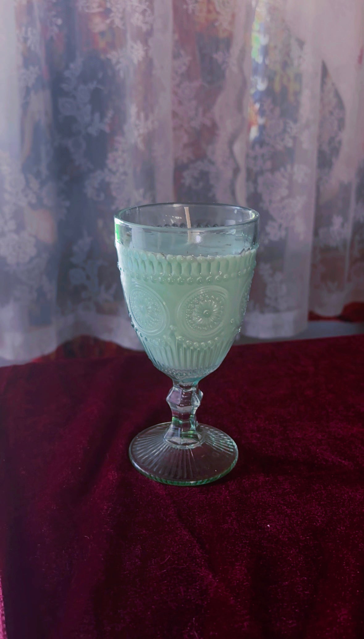 'Earth Goddess' Antique Goblet Candle