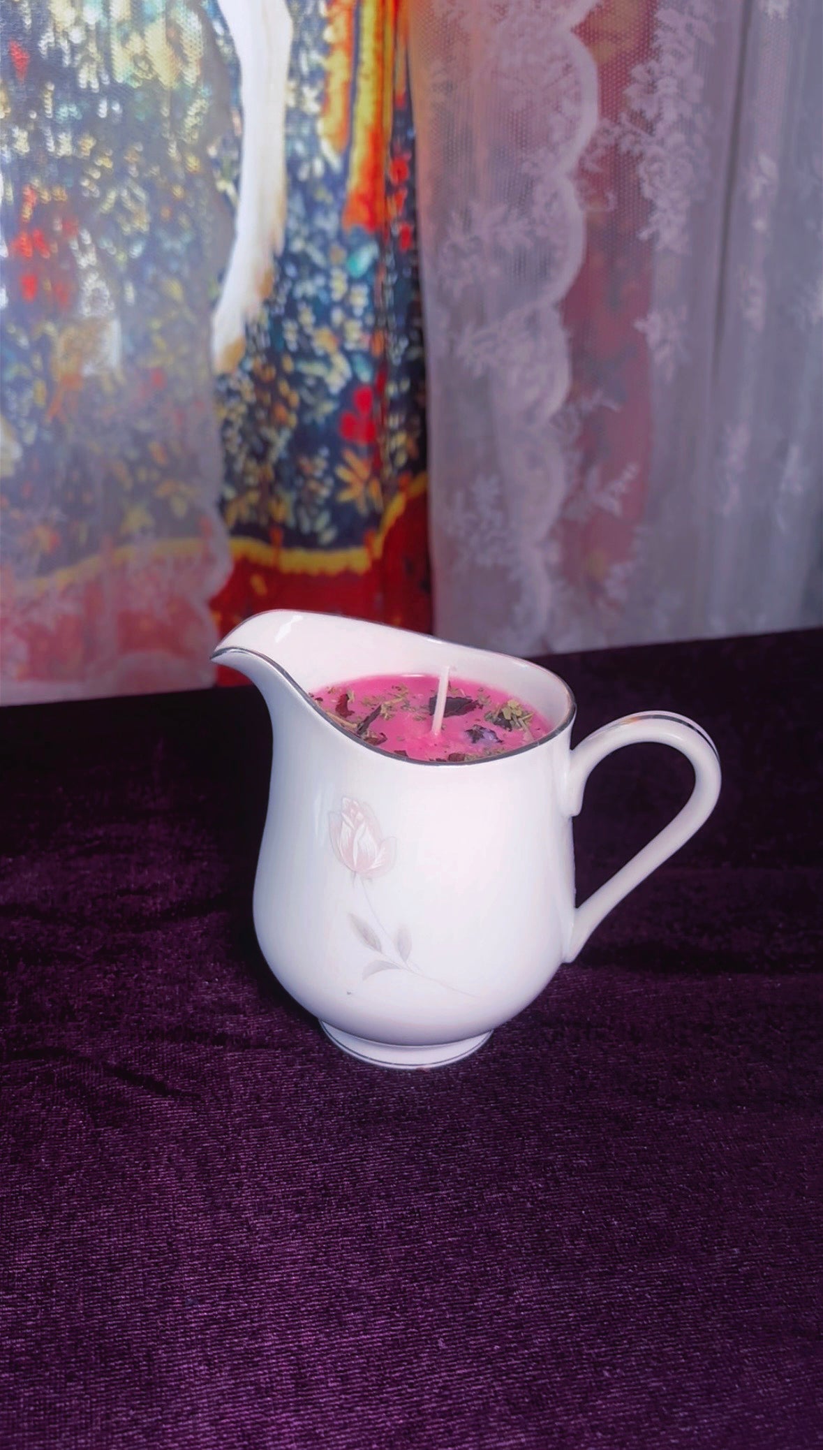 'Romantic Beauty' Spell Candle - Antique Milk Jug