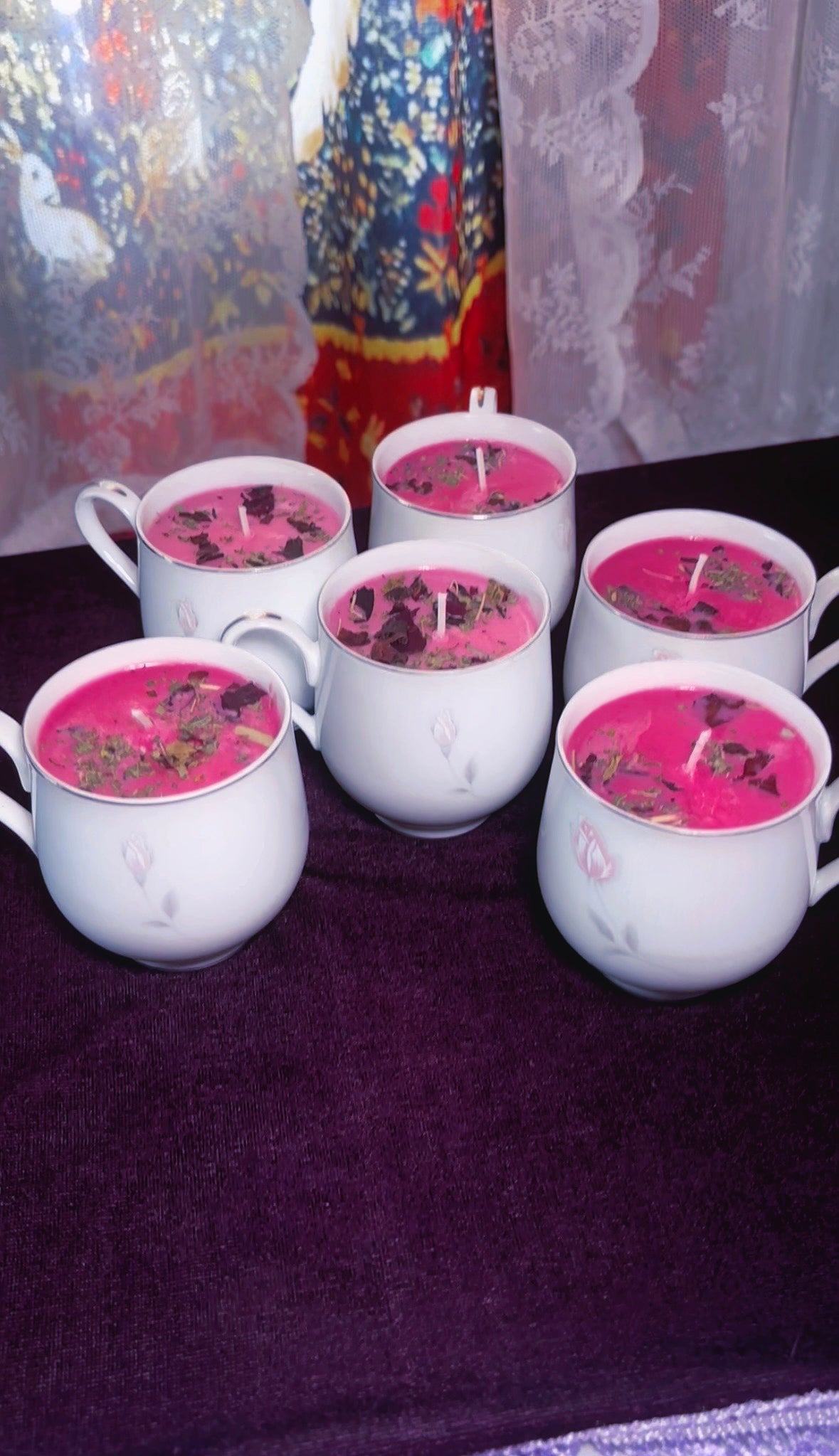 'Romantic Beauty' Spell Candle - Antique Tea Cup