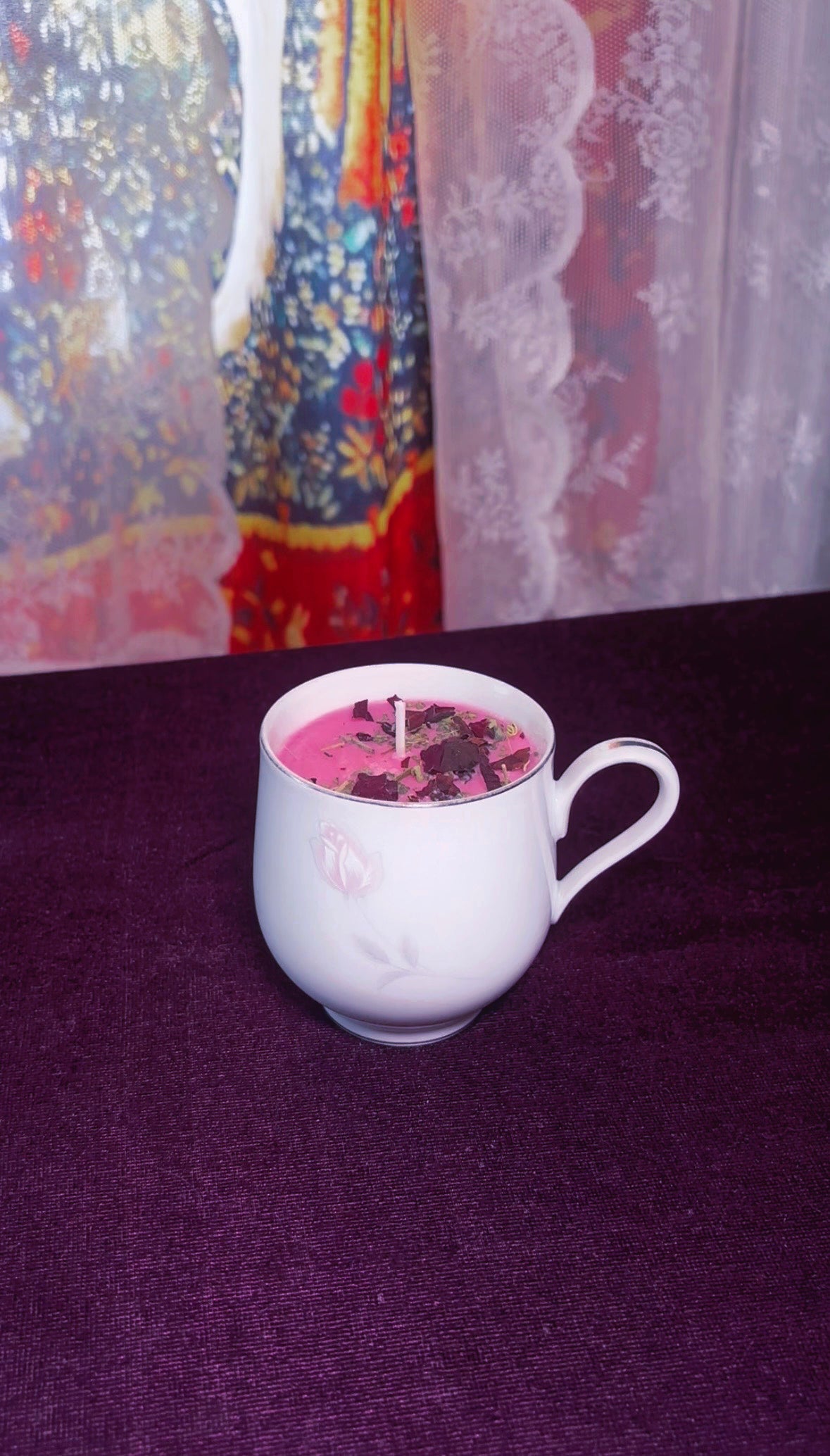 'Romantic Beauty' Spell Candle - Antique Tea Cup