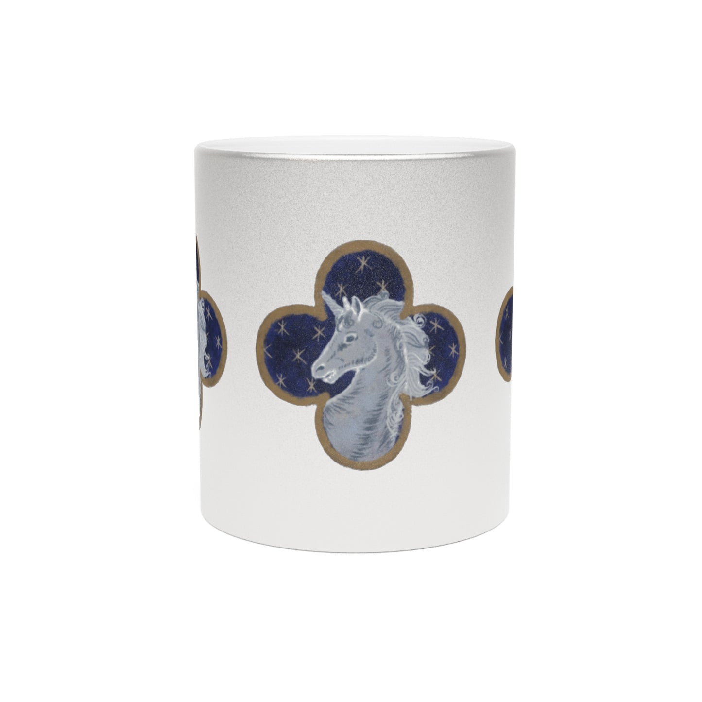 'Silver Horned Horse' Silver Mug