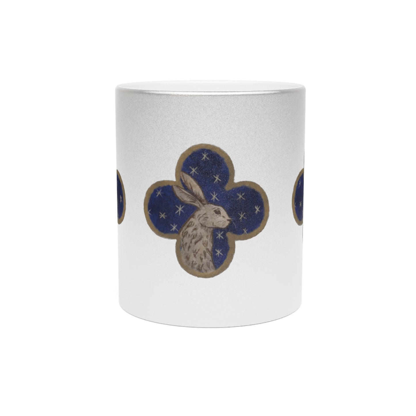 'Hare Hopper' Silver Mug