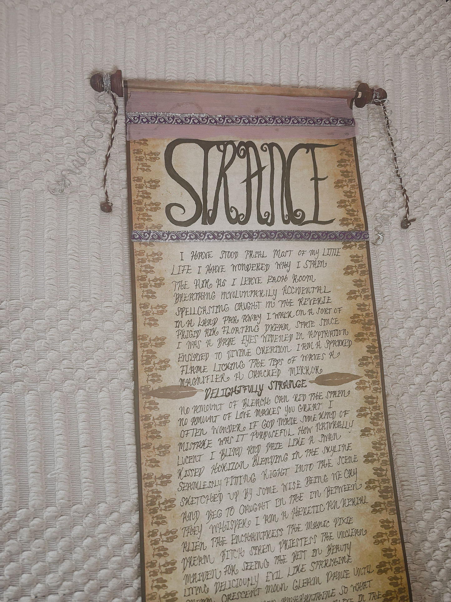 'Strange' Medieval Poetry Scroll