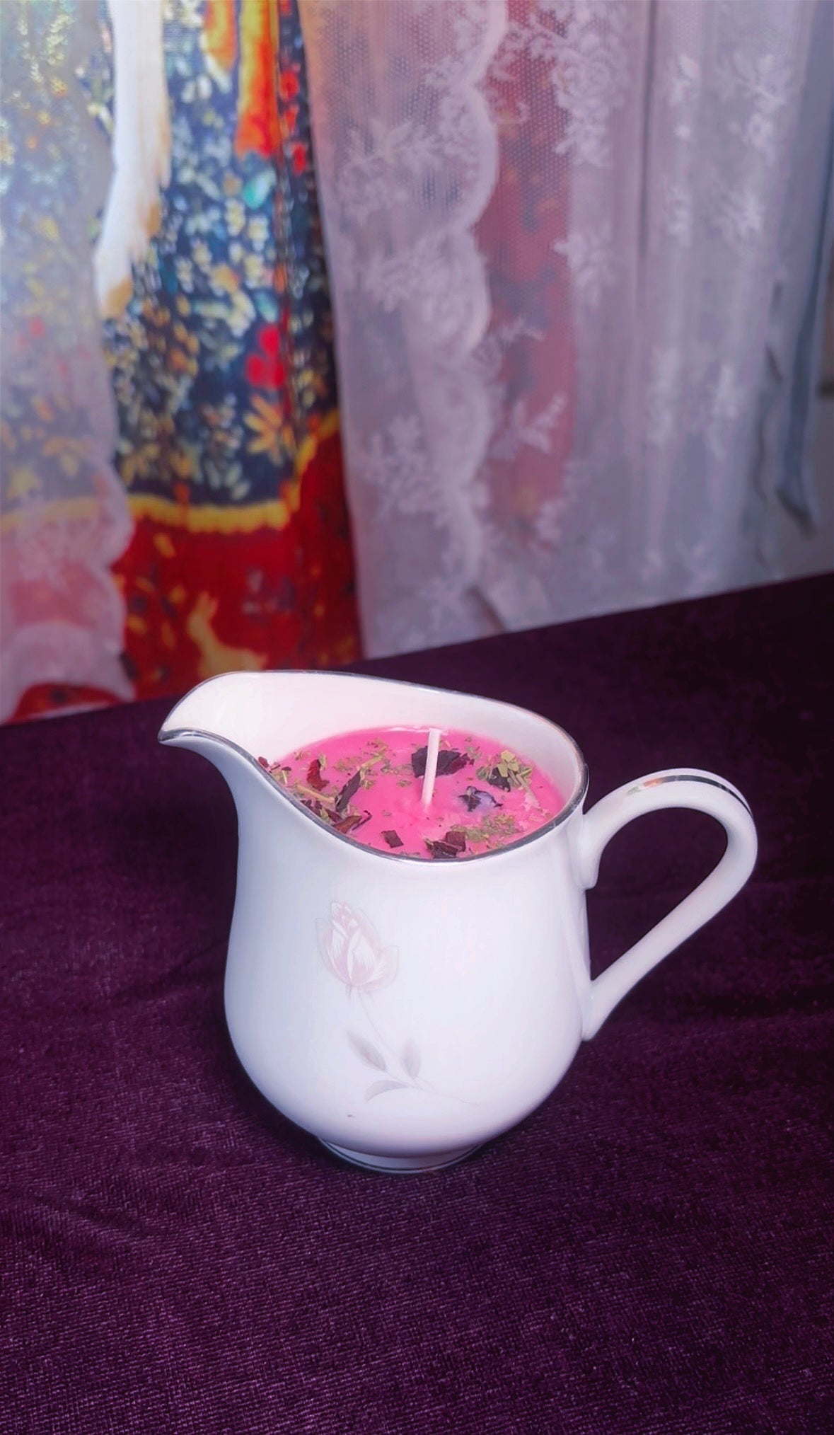 'Romantic Beauty' Spell Candle - Antique Milk Jug