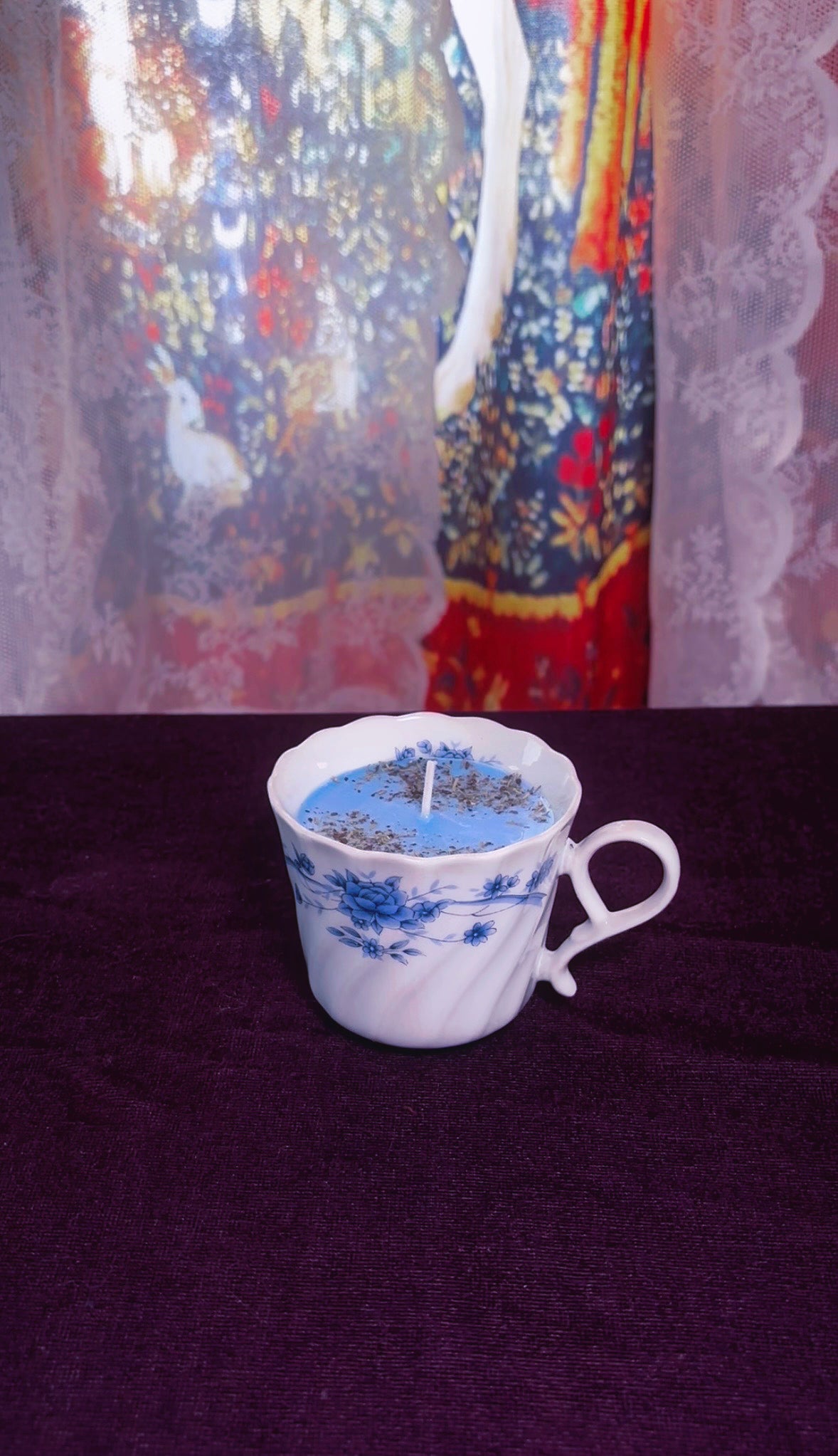 'Evil Eye Removal' Spell Candle - Antique Tea Cup