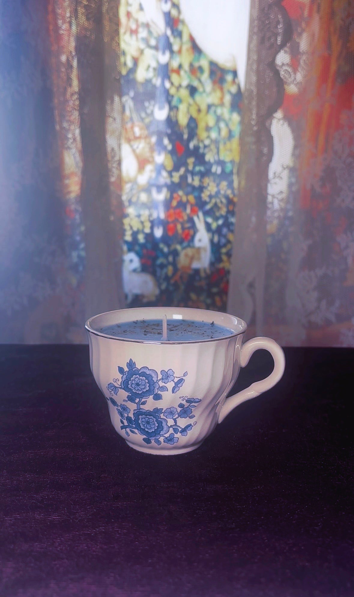 'Evil Eye Removal' Spell Candle - Antique Tea Cup