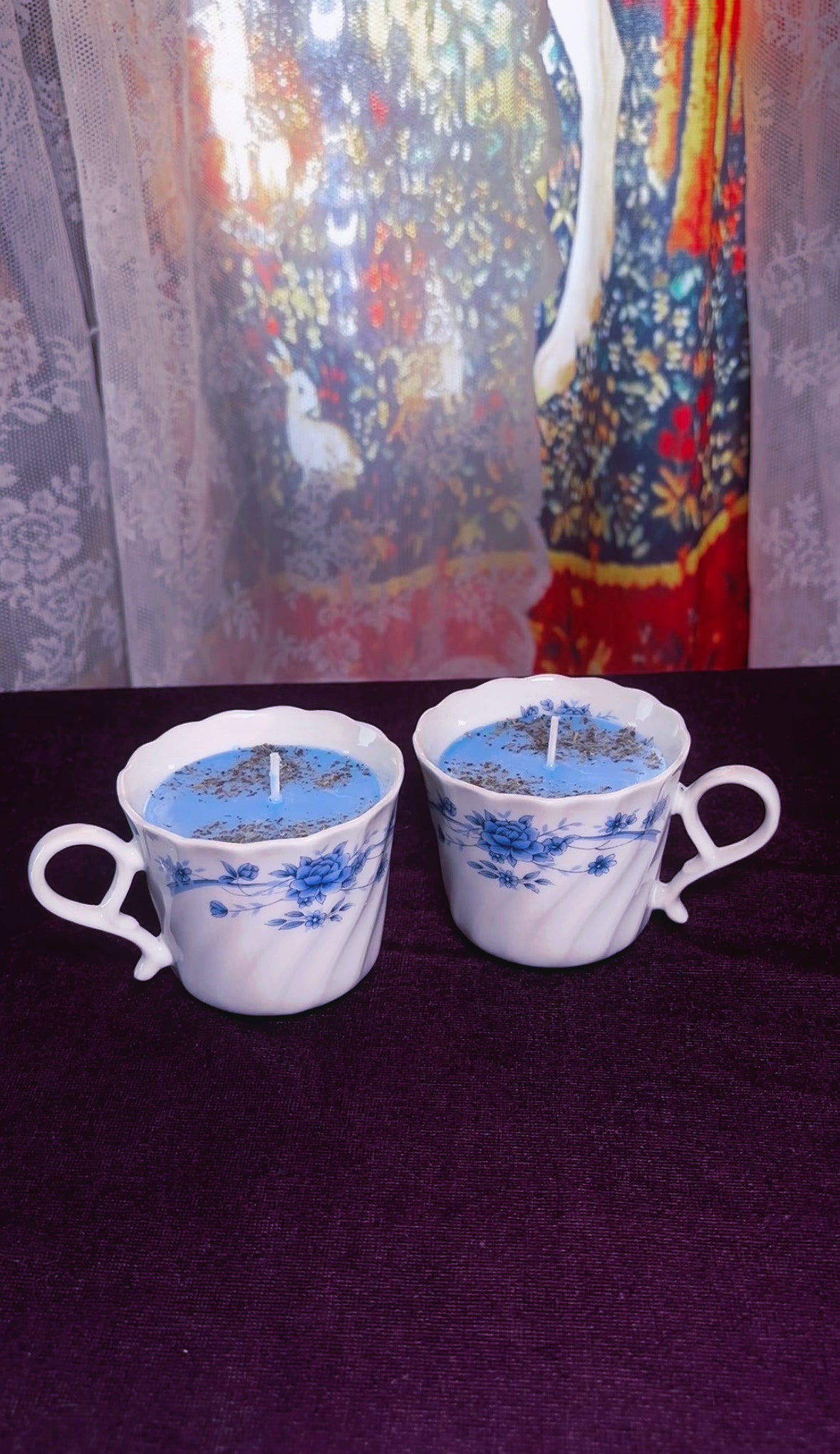 'Evil Eye Removal' Spell Candle - Antique Tea Cup