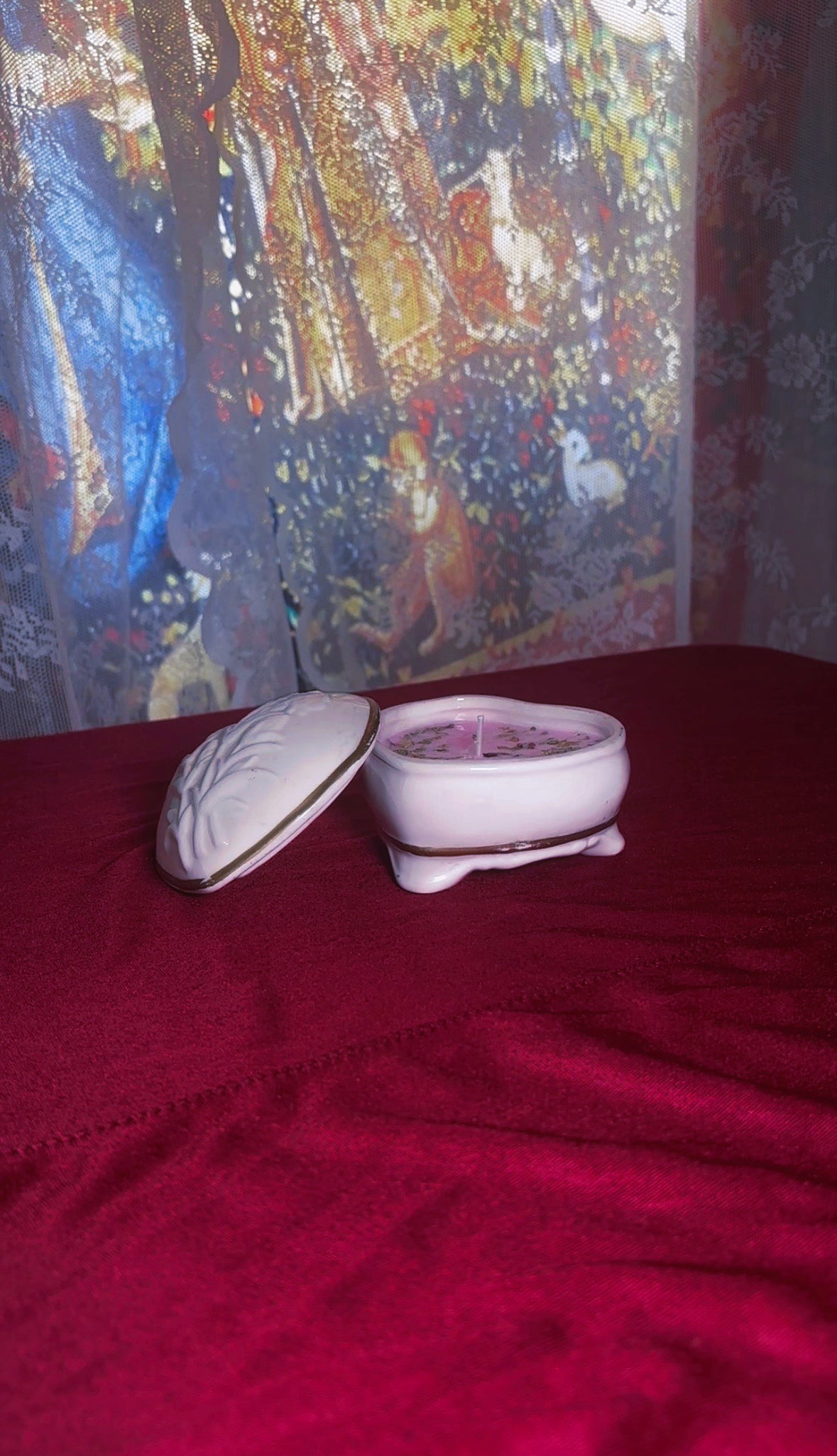 'Unicorn Essence' Beauty Spell Candle - Ceramic Jewelry Box