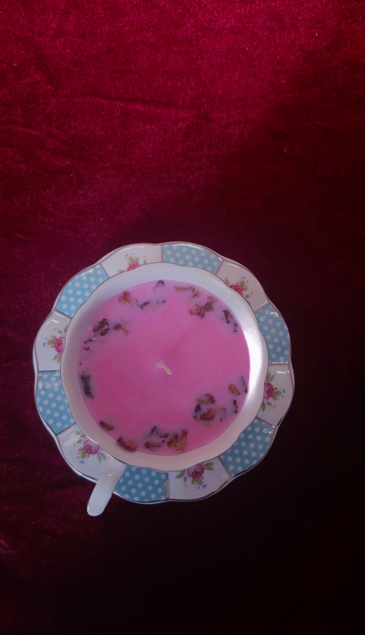 'Unicorn Essence' Antique Teacup Set Candle