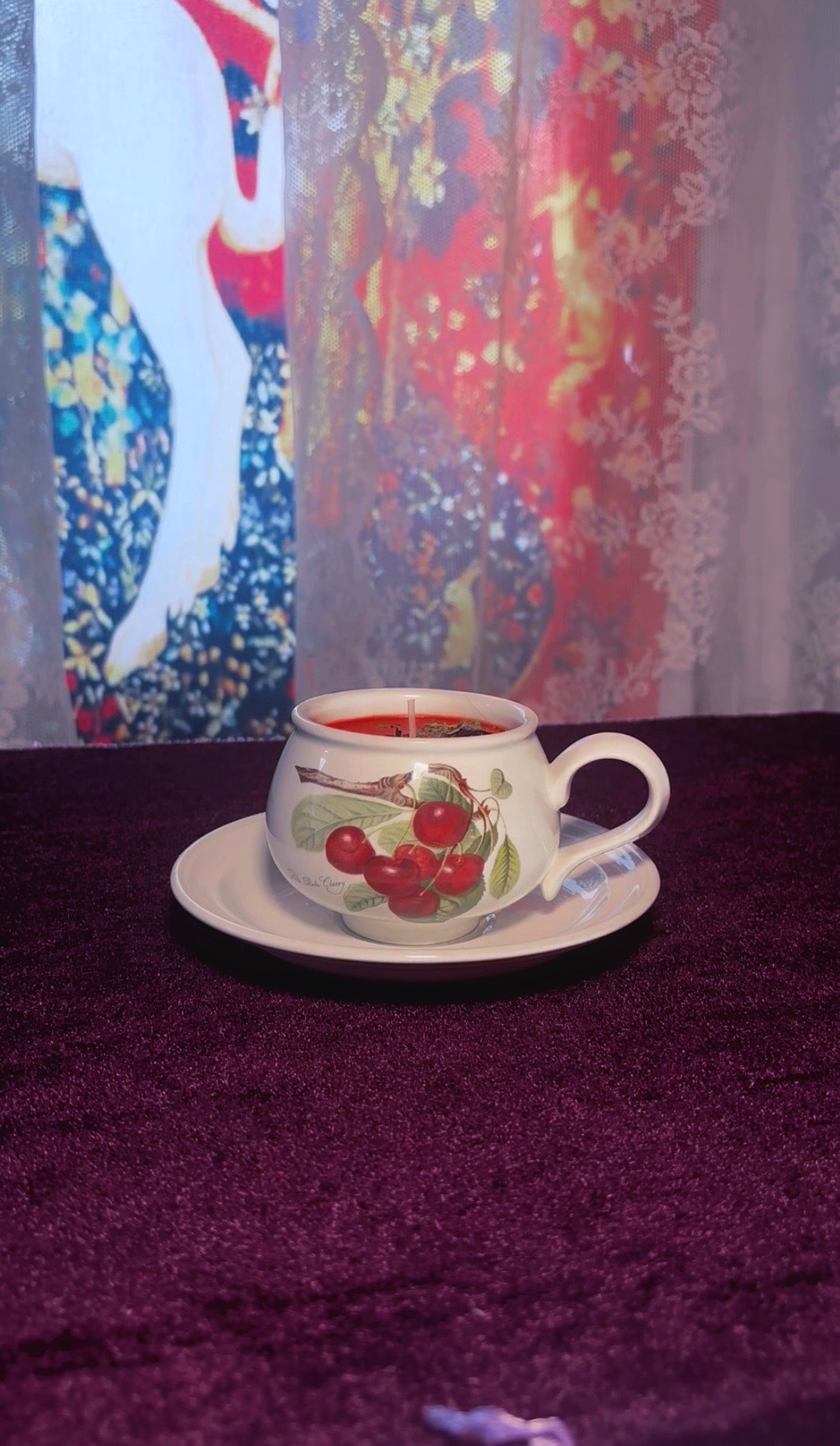 'Love Me' Spell Candle - Antique Tea Cup Set