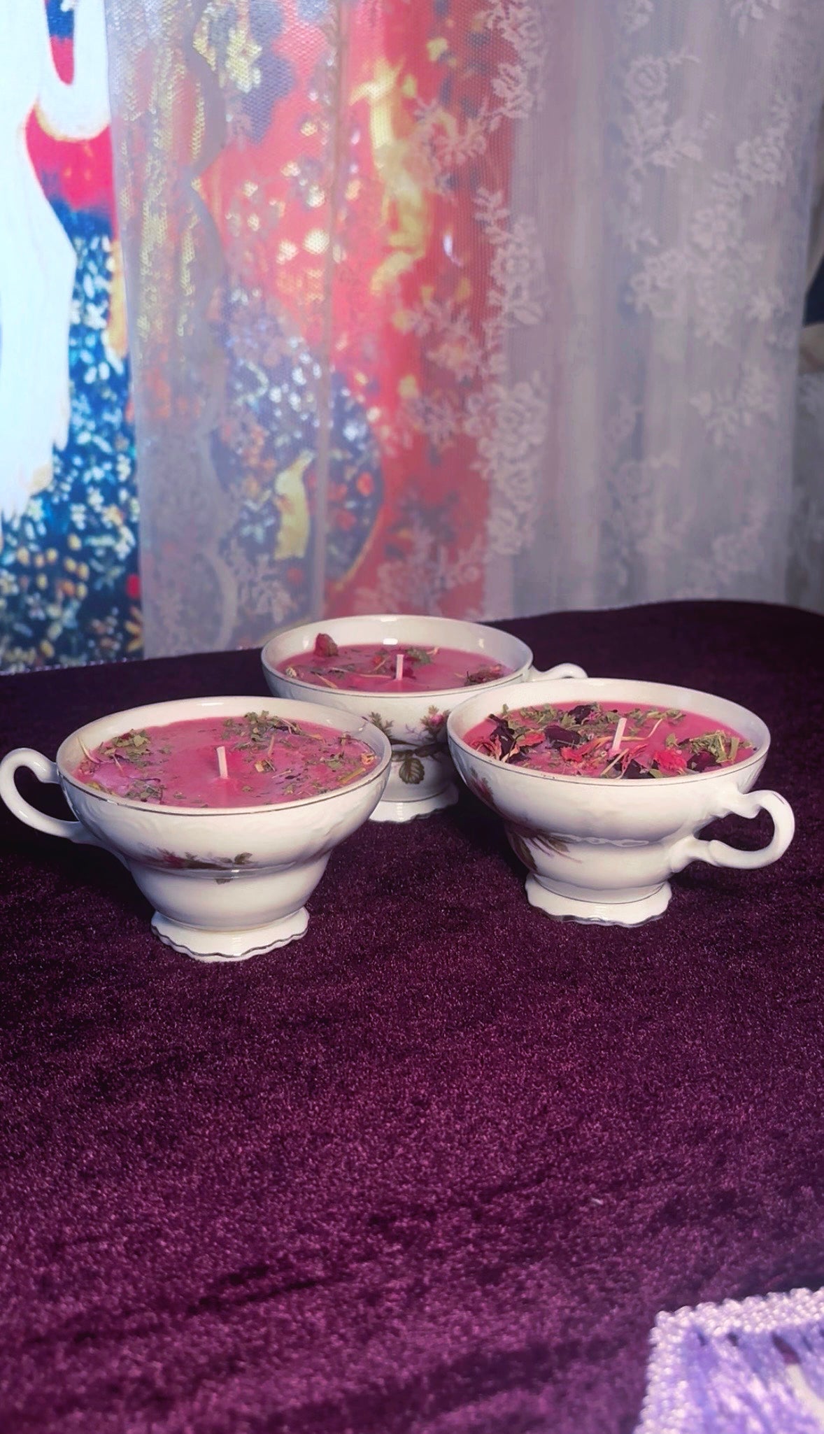 'Enchanted Beauty' Spell Candle - Antique Tea Cup