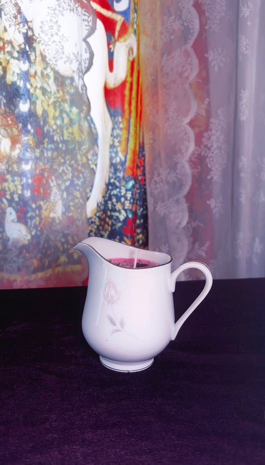 'Romantic Beauty' Spell Candle - Antique Milk Jug