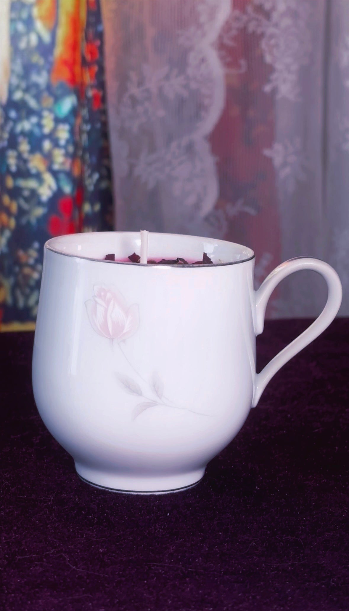 'Romantic Beauty' Spell Candle - Antique Tea Cup