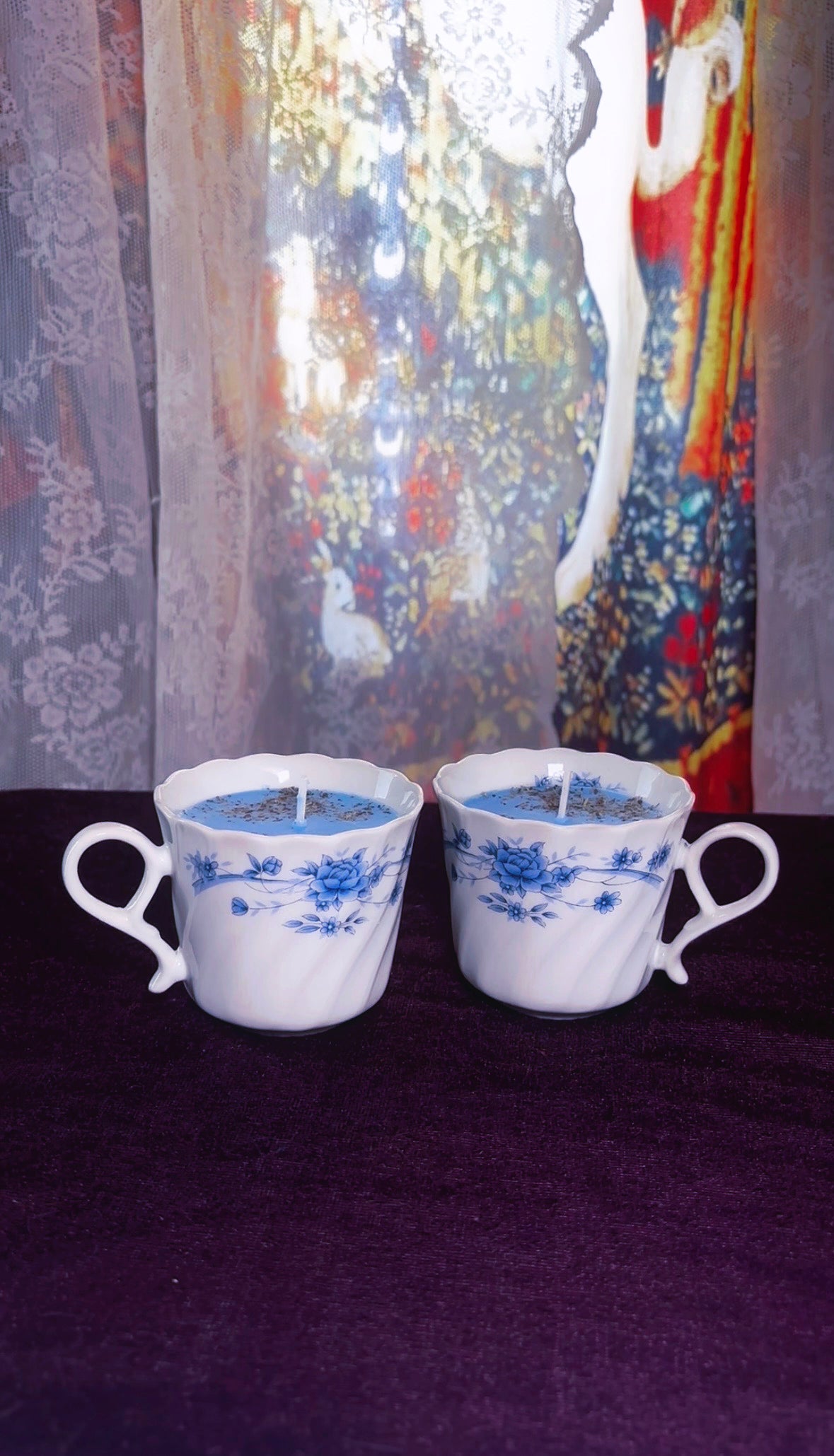 'Evil Eye Removal' Spell Candle - Antique Tea Cup