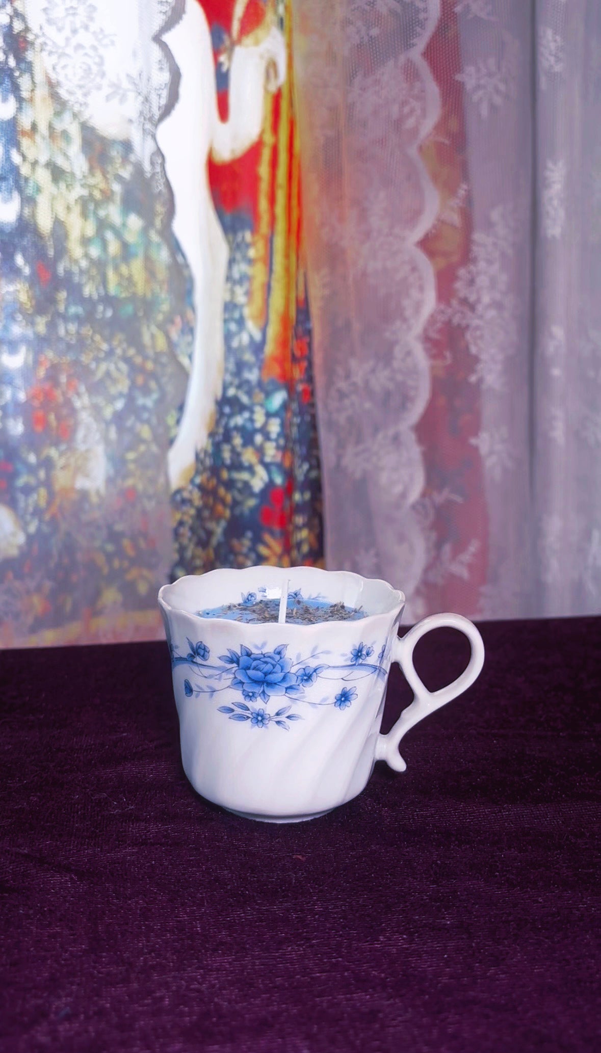 'Evil Eye Removal' Spell Candle - Antique Tea Cup