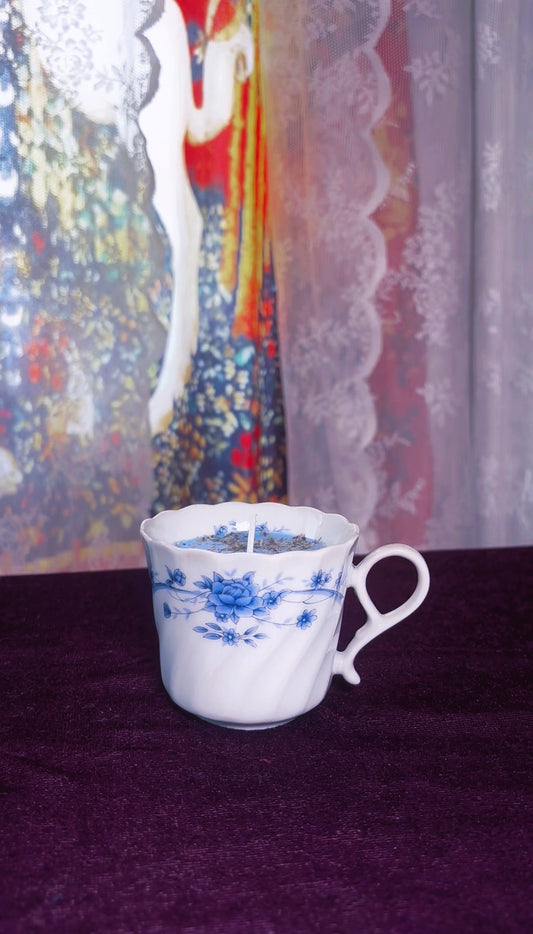 'Evil Eye Removal' Spell Candle - Antique Tea Cup