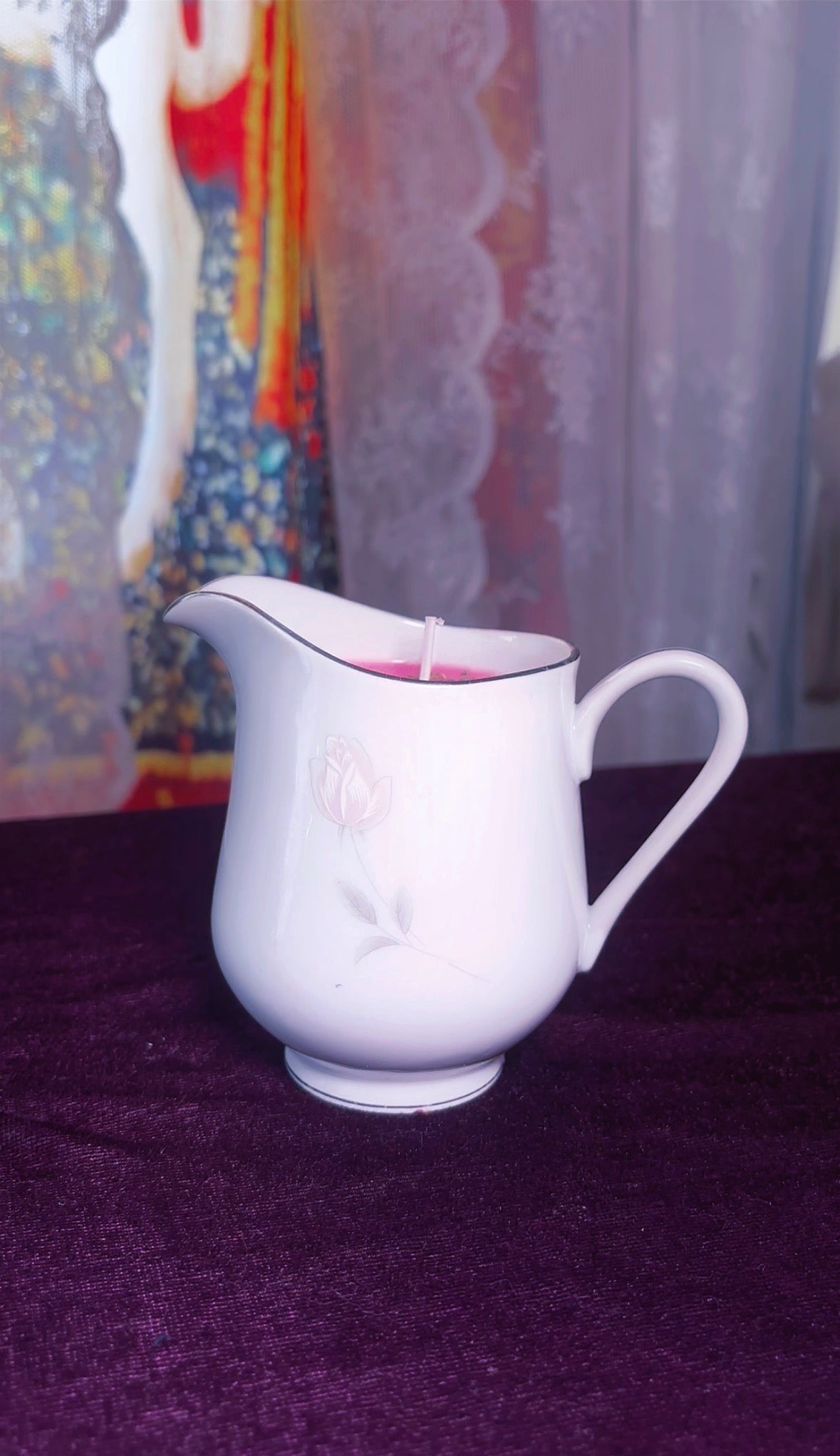'Romantic Beauty' Spell Candle - Antique Milk Jug