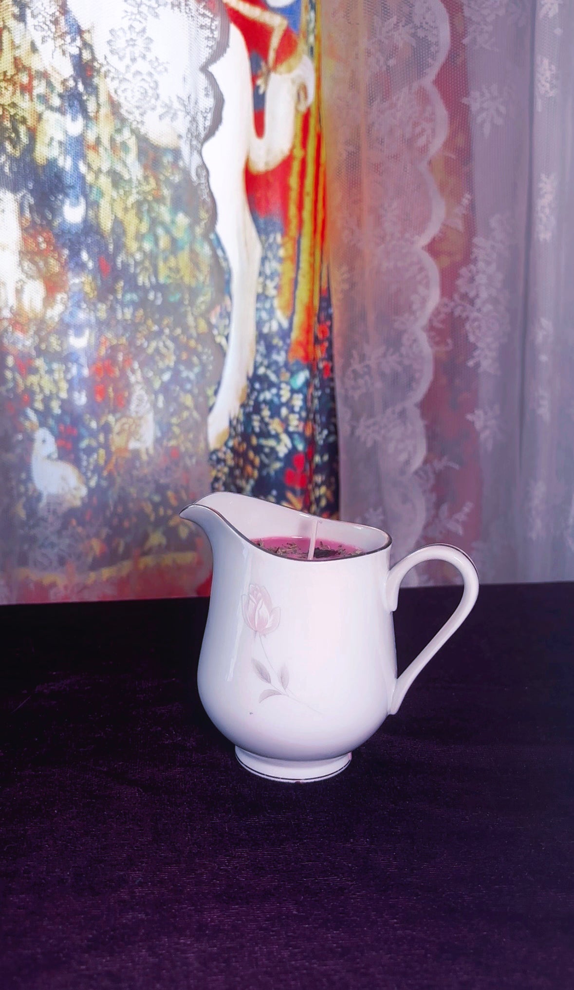 'Romantic Beauty' Spell Candle - Antique Milk Jug