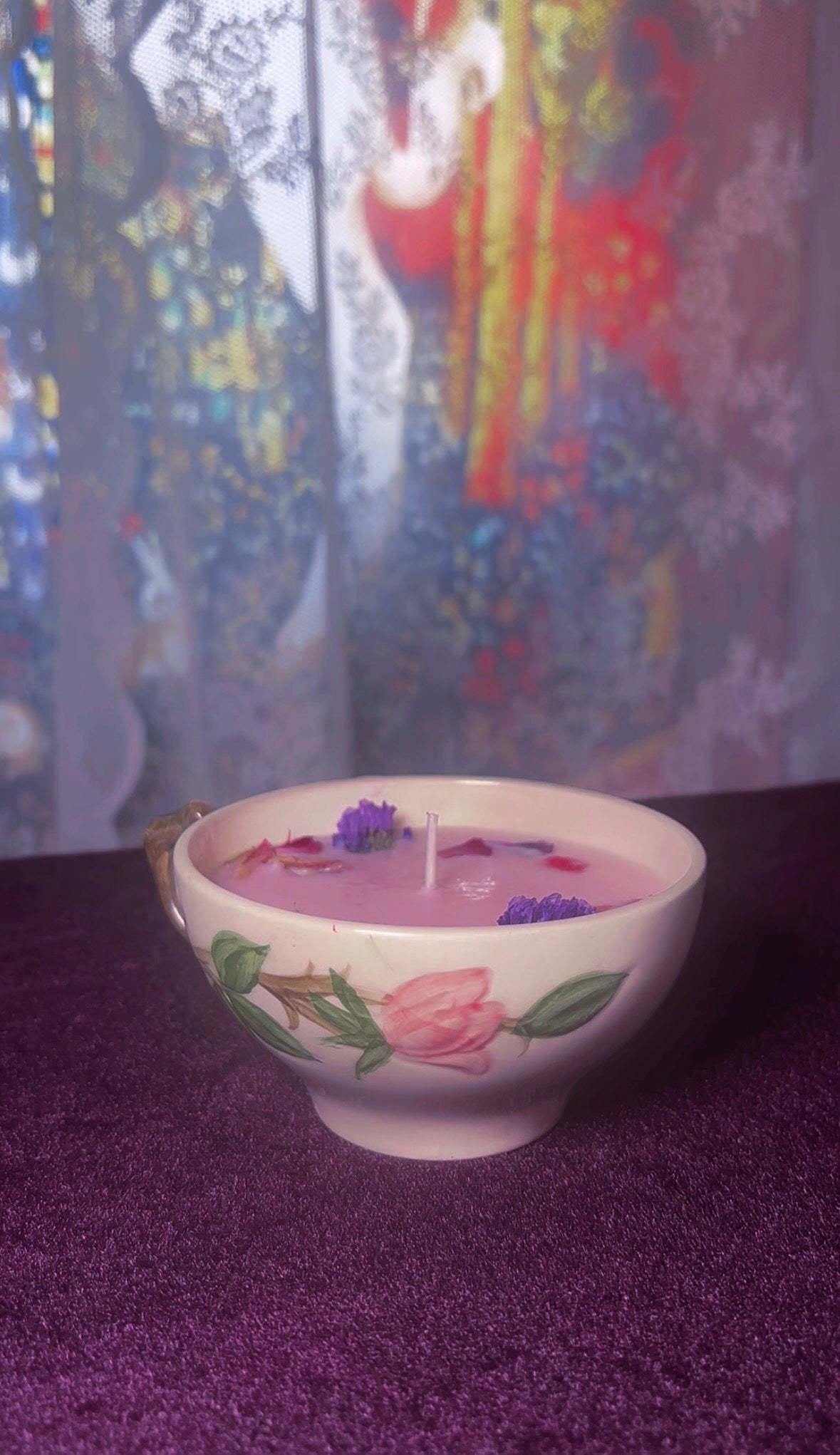 'Natural Beauty' Spell Candle - Antique Tea Cup