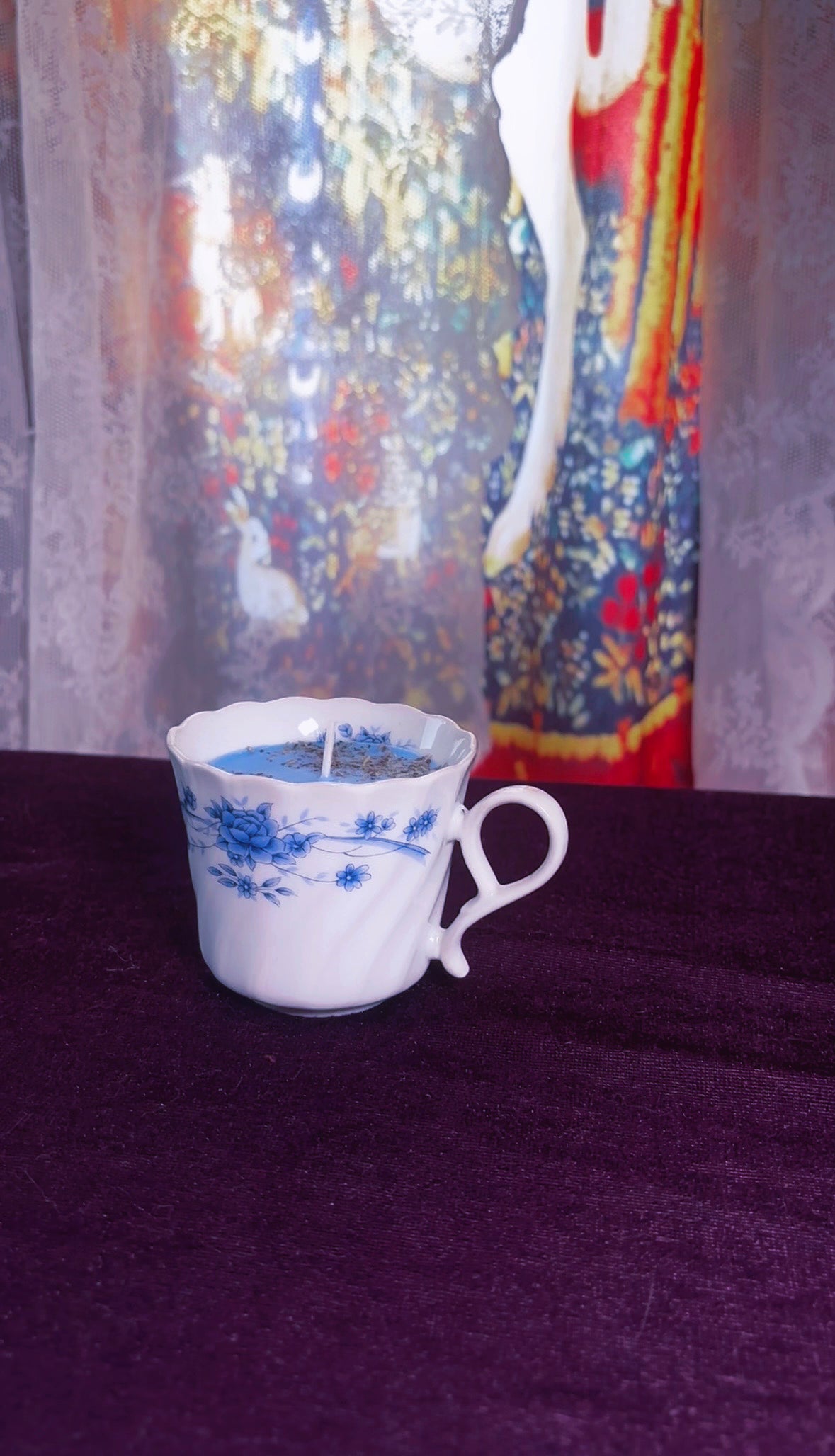 'Evil Eye Removal' Spell Candle - Antique Tea Cup