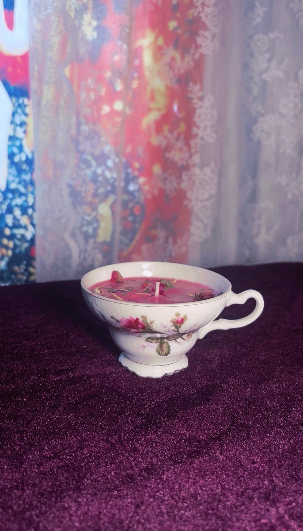 'Enchanted Beauty' Spell Candle - Antique Tea Cup