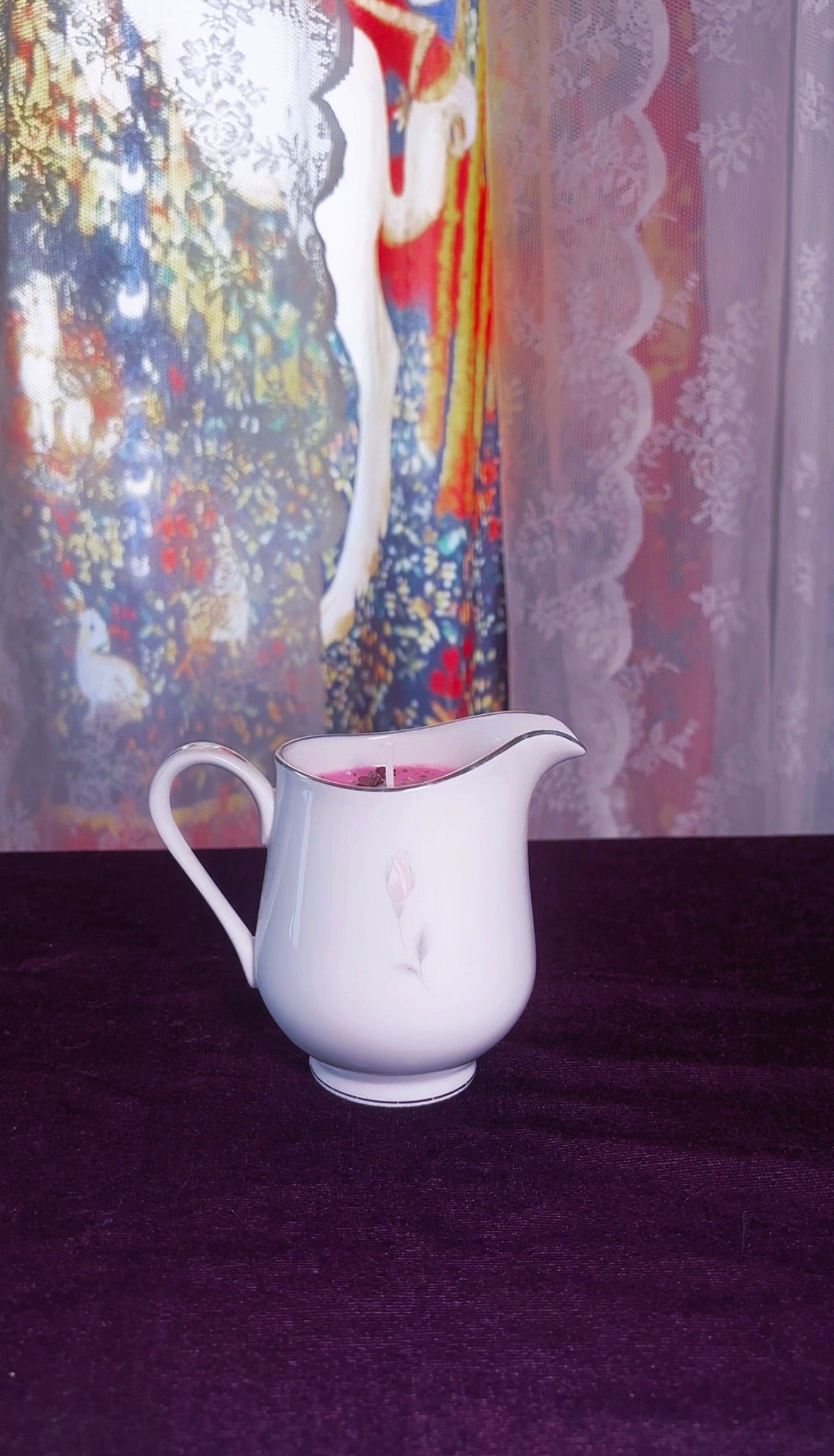 'Romantic Beauty' Spell Candle - Antique Milk Jug