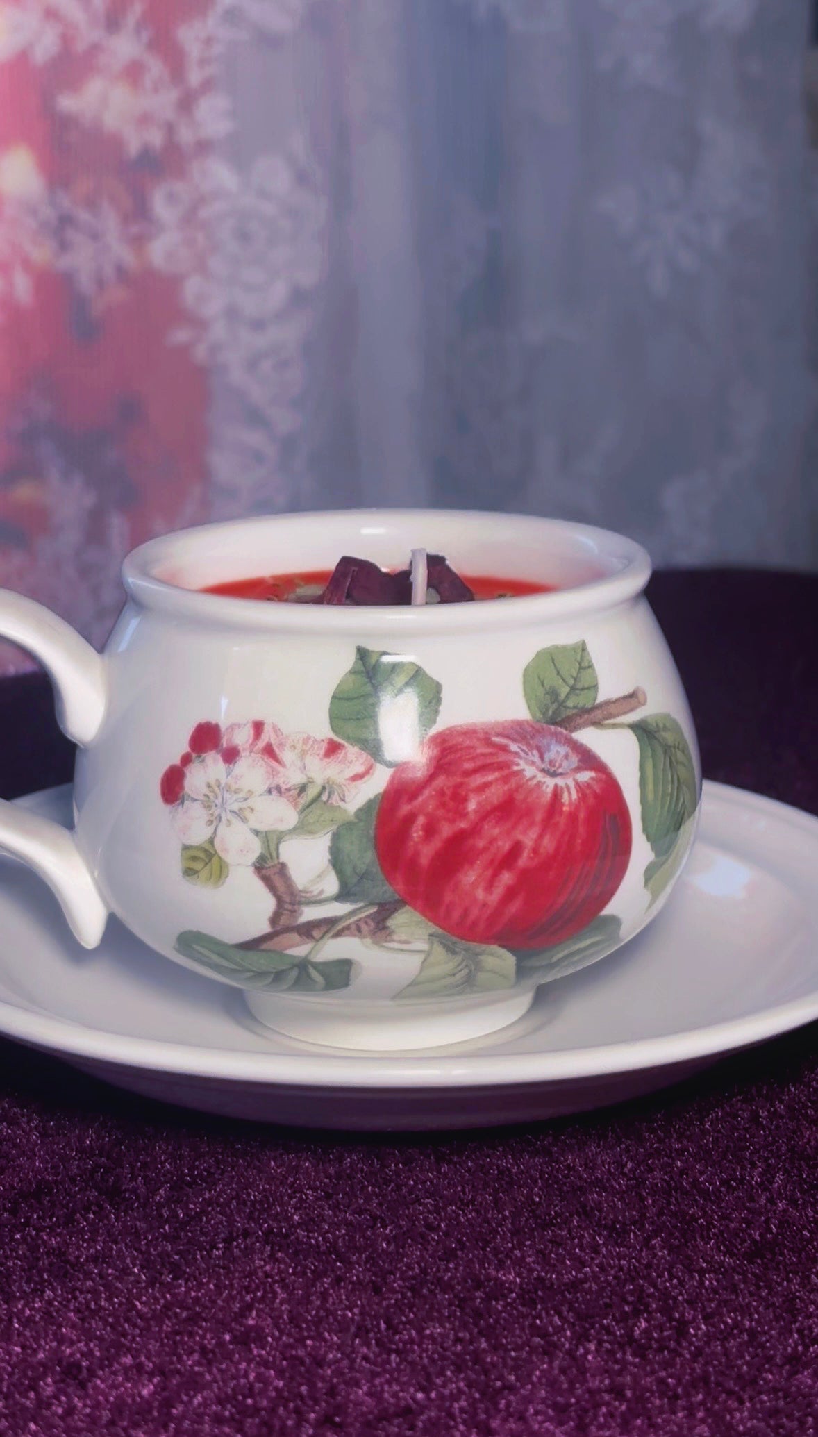 'Love Me' Spell Candle - Antique Tea Cup Set