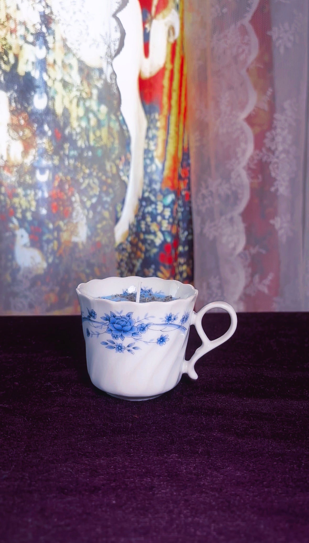 'Evil Eye Removal' Spell Candle - Antique Tea Cup
