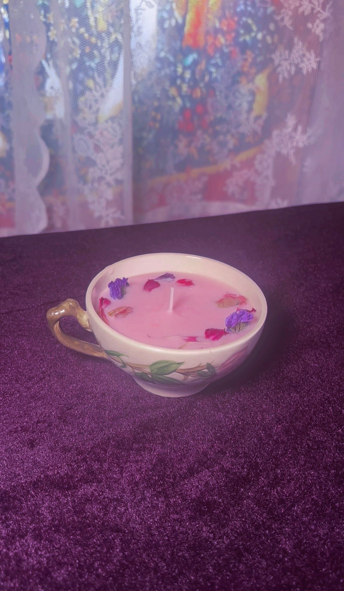 'Natural Beauty' Spell Candle - Antique Tea Cup