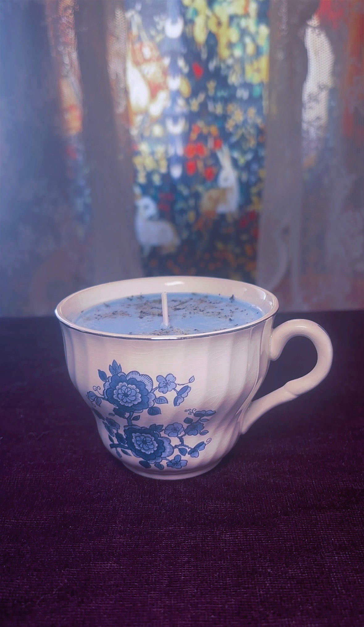 'Evil Eye Removal' Spell Candle - Antique Tea Cup