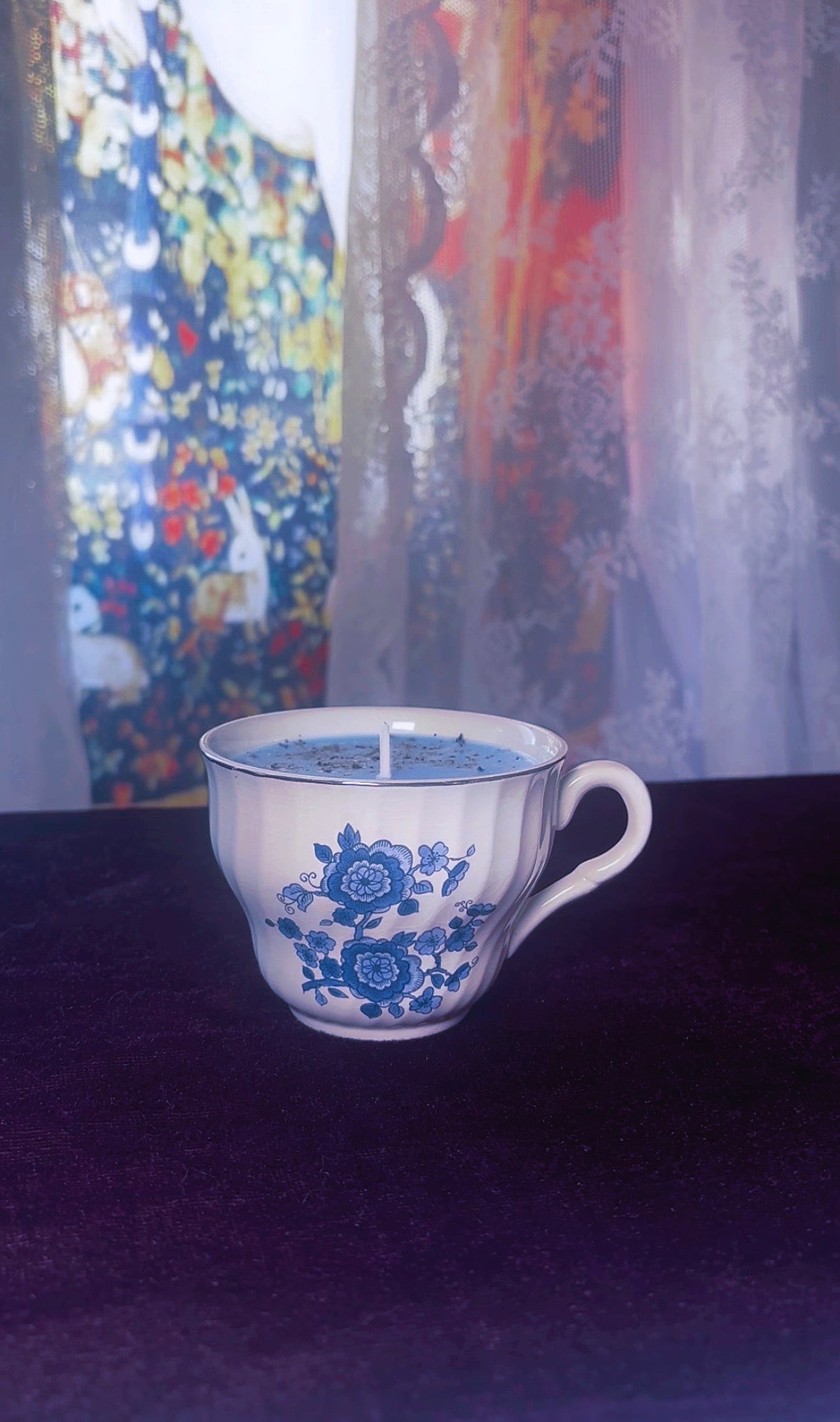 'Evil Eye Removal' Spell Candle - Antique Tea Cup