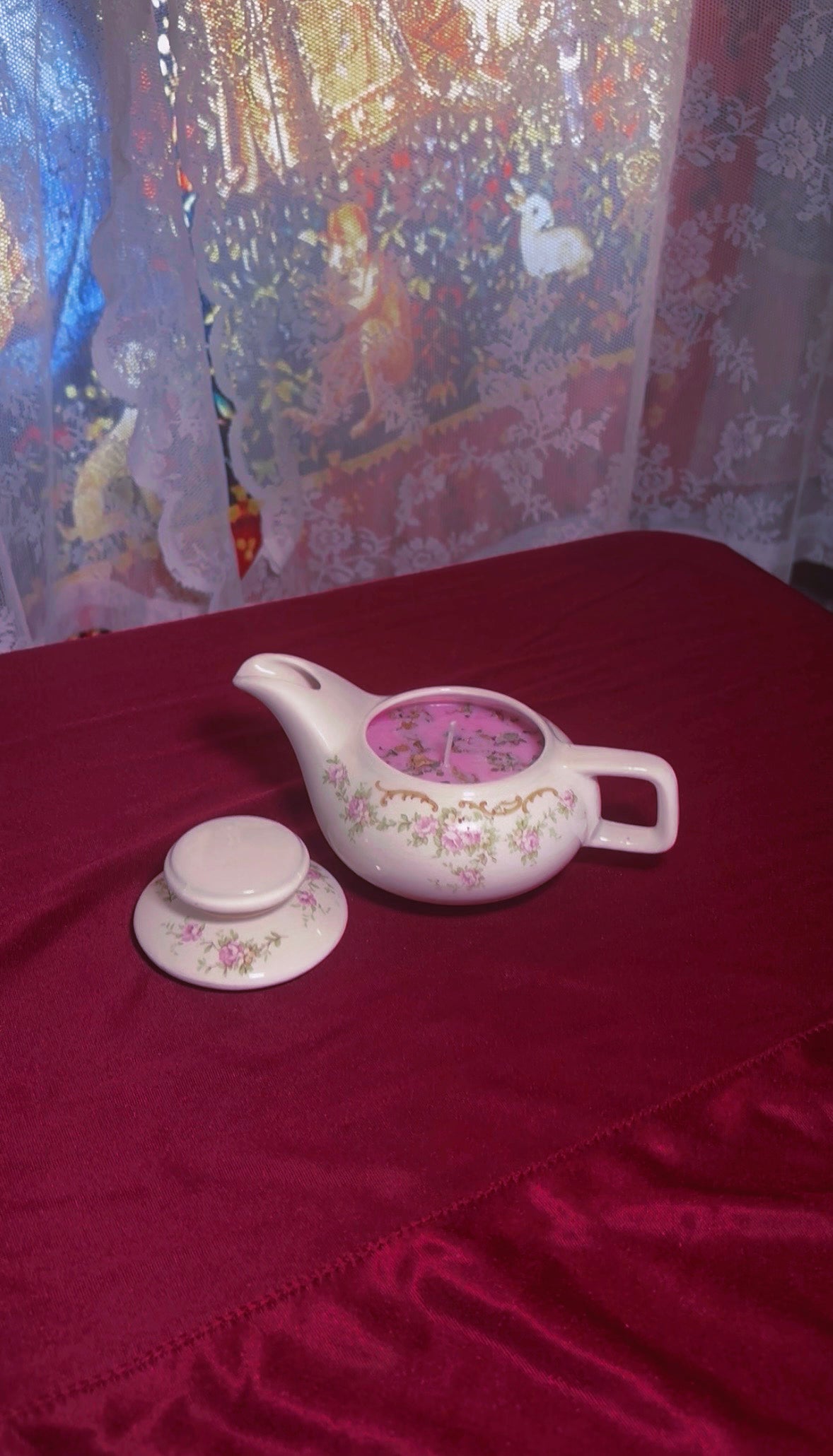 'Unicorn Essence' Beauty Spell Candle - Antique Teapot