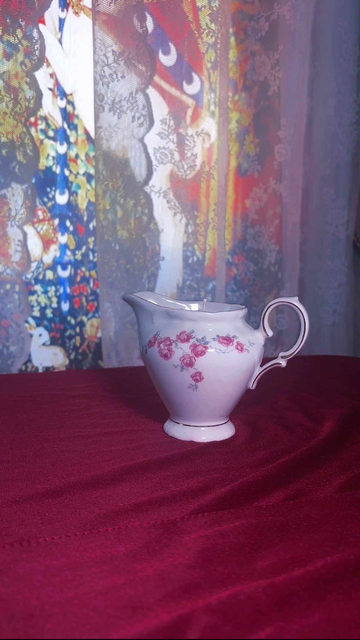 'Dark Feminine' Protection Spell Candle - Antique Milk Jug
