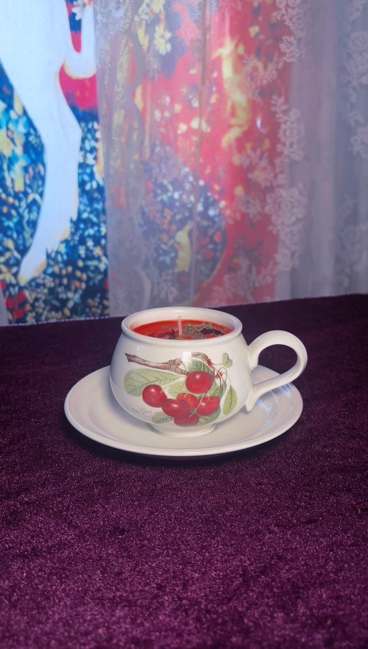 'Love Me' Spell Candle - Antique Tea Cup Set